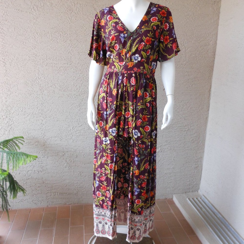 ANGIE Boho Step Thru Short Shorts Maxi Romper
